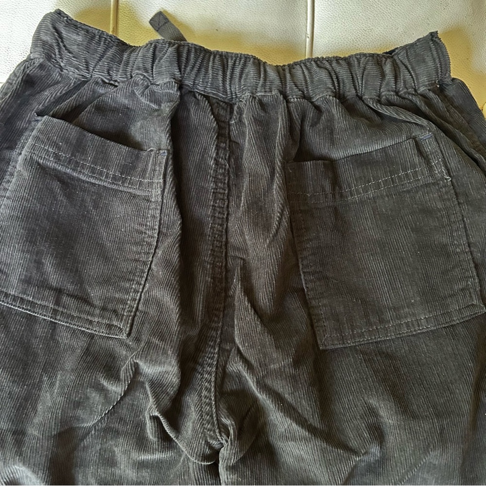 Hanna Andersson kids Dark Gray Corduroy Pants elastic waist sz 16 NEW - Picture 3 of 7